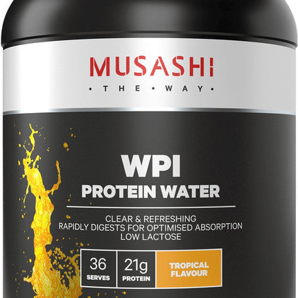 Musashi Wpi Protein Water Tropical 900G