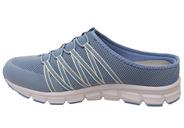 Scholl Orthaheel Utopia Knit Womens Casual Shoes Light Blue W 38
