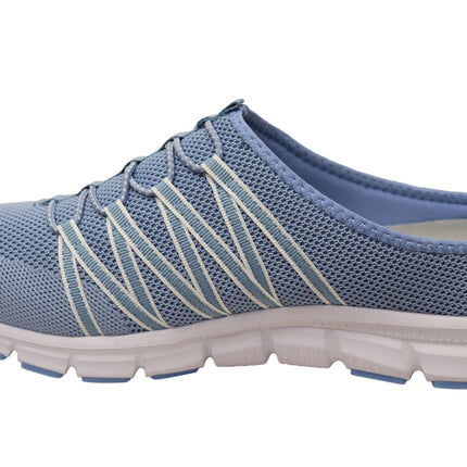 Scholl Orthaheel Utopia Knit Womens Open Back Casual Shoes Light Blue Size 39