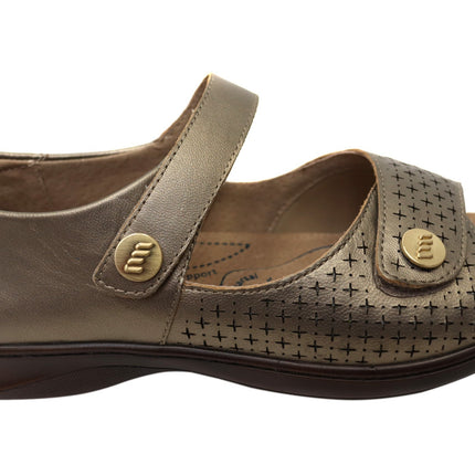 Homyped Dream Comfort Leather Shoes Mineral Size 9