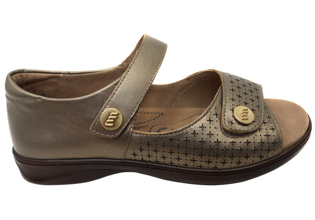 Homyped Dream Leather Comfort Sandals Mineral