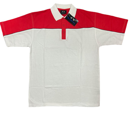 Biz Collection Mens Polo Shirt TP5015 White Red