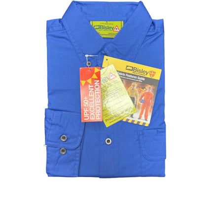 Bisley Insect Protection Cotton Drill Long Sleeve Shirt VRS6255