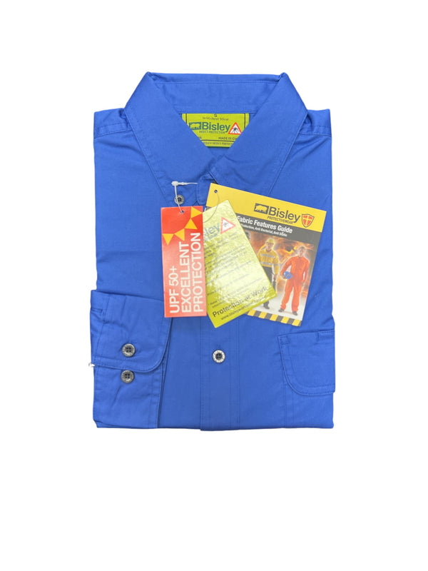 Bisley Insect Protection Cotton Drill Long Sleeve Shirt VRS6255