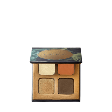 Inika Quad Eyeshadow Palette Sunset - OhYouLuckyDuck.com.au