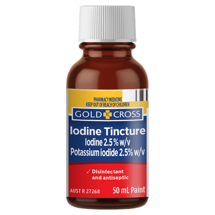 Gold Cross Iodine Tincture Antiseptic Solution 50mL