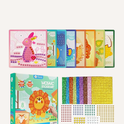 Jar Melo Mosaic Sticker Art Animal Homeland
