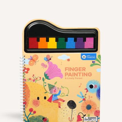 Jar Melo Finger Painting A Lively Forest