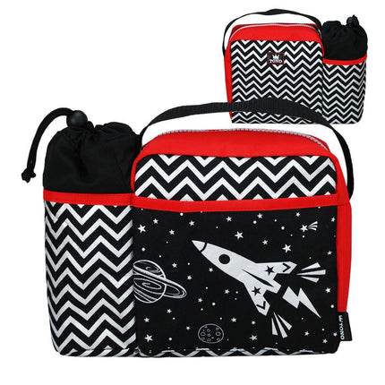 Pink Poppy Space King Lunch Bag