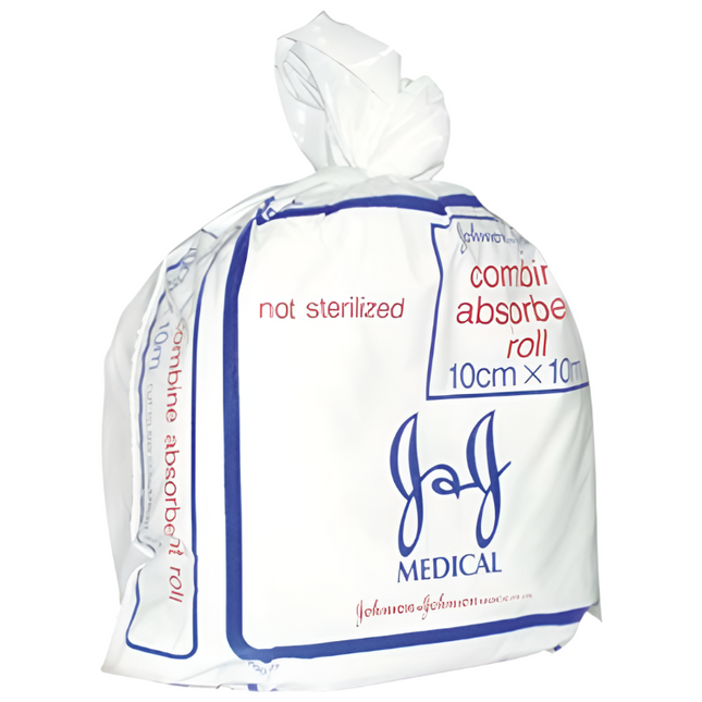J&J Combine Dressing Roll 10cmx10m Loose