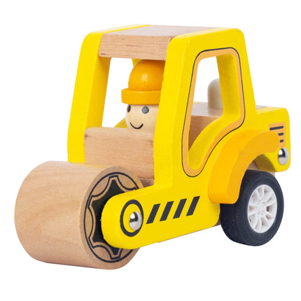 Toyslink Wooden Pullback Road Roller Toy