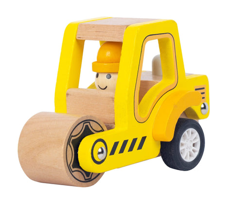 Toyslink Wooden Pullback Road Roller Toy
