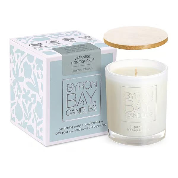 Byron Bay Candles Japanese Honeysuckle Pure Soy Candle 30 Hour