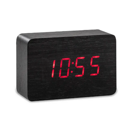 Jinx LED Alarm Clock - Black - OhYouLuckyDuck.com.au