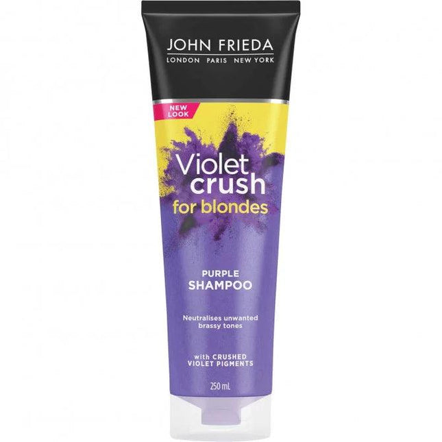 John Frieda Violet Crush for Blondes Purple Shampoo 250mL - OhYouLuckyDuck.com.au
