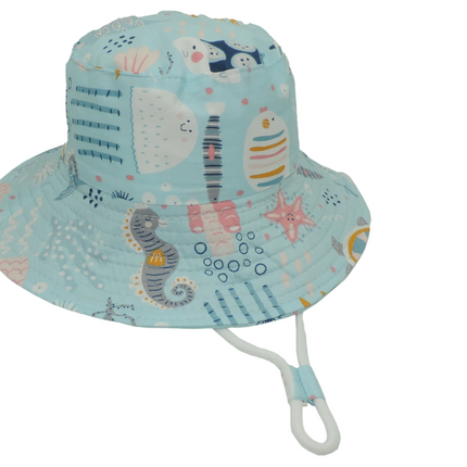 Kato Designs Baby Blue Sealife Kids Hat
