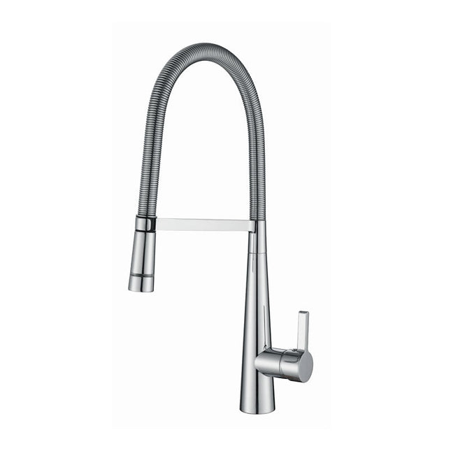 Anai Classic Gooseneck Kitchen Mixer Tap With Led Temperature Light