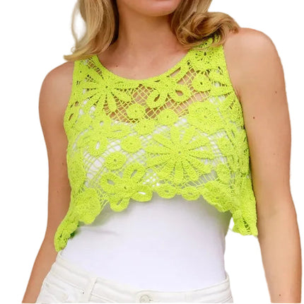 Ginger Bear Boutique Sweet Crochet Summer Crop Top