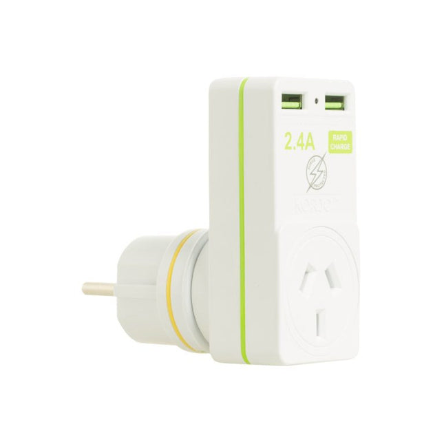 Korjo USB & Power Adaptor - Europe