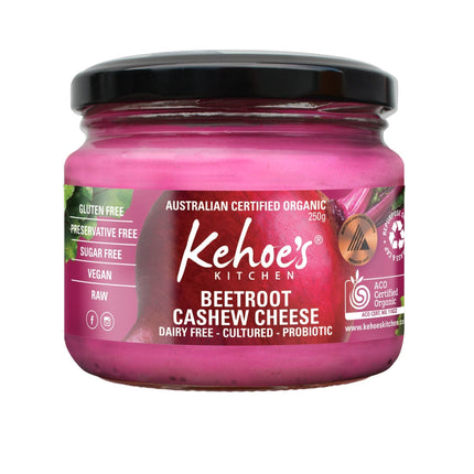 Kehoe's Kitchen Organic Beetroot Cashew Cheese Dip 250G