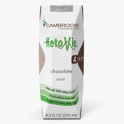 Ketovie 4 to 1 Ratio Chocolate Ketogenic Formula Drink 6 x 250ML