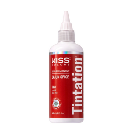 Kiss Tintation Semi-Permanent Hair Colour with Aloe Vera 148ml Cajun Spice T860 - OhYouLuckyDuck.com.au