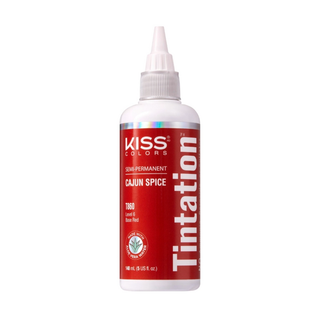 Kiss Tintation Semi-Permanent Hair Colour with Aloe Vera 148ml Cajun Spice T860 - OhYouLuckyDuck.com.au