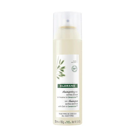 Klorane Ultra-Gentle Dry Shampoo with Oat & Ceramide 250mL - OhYouLuckyDuck.com.au
