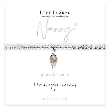 Life Charms Bracelet Love You Nanny