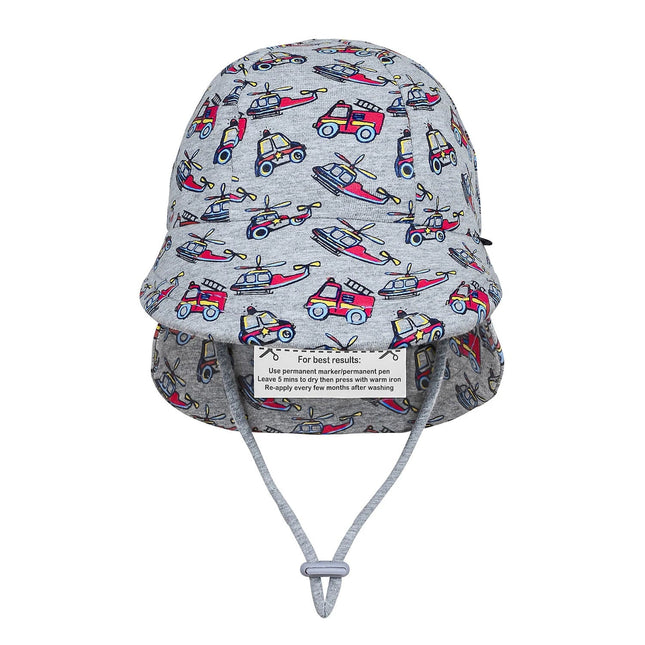 Bedhead Hats Legionnaire Flap Sun Hat Emergency Print UPF 50 Plus 50CM