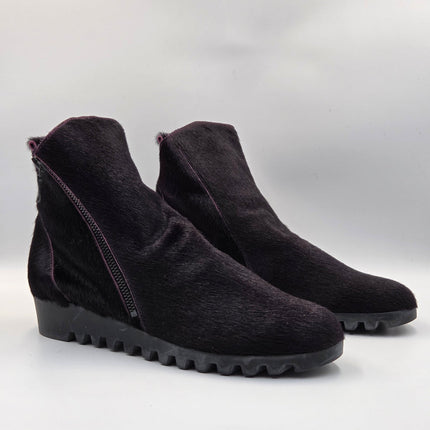 Arche Sample Lomage Purple Cowhide Ankle Boots