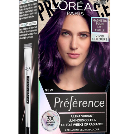 Loreal Paris Preference Magnetic Plum 3.161 Vivid Colours - OhYouLuckyDuck.com.au
