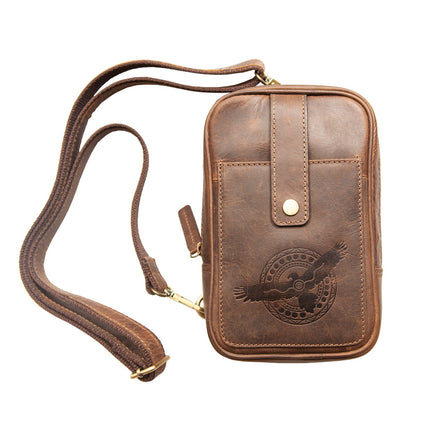 Kangaroo Gifts Outback Legends Hunter Leather Messenger Bag