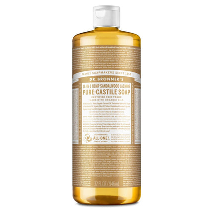 Dr. Bronner'S 18 In 1 Pure Castile Liquid Soap Sandalwood Jasmine 946ML