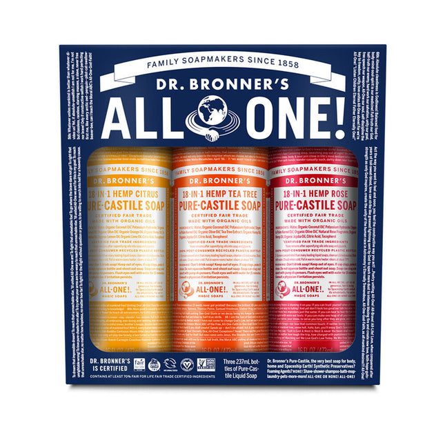Dr Bronner Summer Gift Pack 3X237ml
