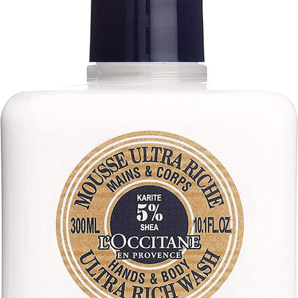 L'Occitane Shea Butter Ultra Rich Hands & Body Wash 300ml - OhYouLuckyDuck.com.au
