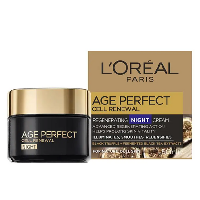 L'Oreal Age Perfect Cell Renewal Restoring Night Cream 50ml - OhYouLuckyDuck.com.au