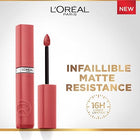 L'Oreal Paris Infallible Matte Resistance Liquid Lipstick, up to 16 Hour Wear, Major Crush 120, 0.17 Fl Oz - OhYouLuckyDuck.com.au