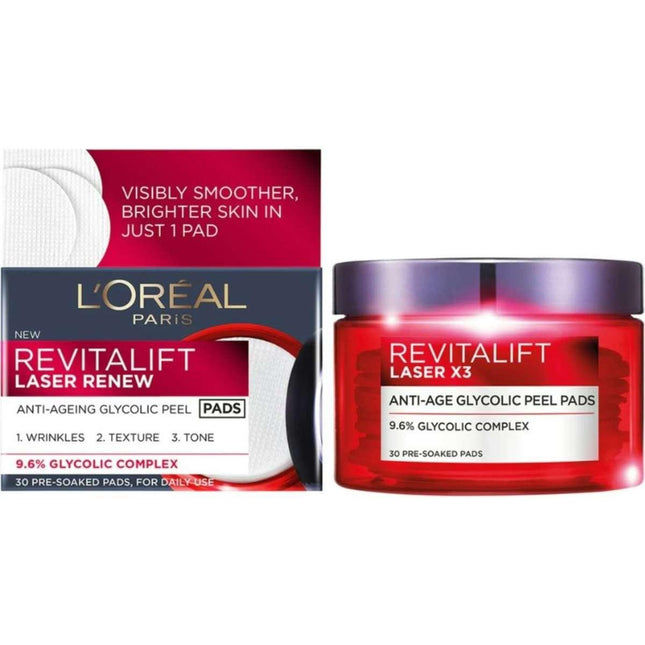 L'Oreal Revitalift Laser Renew Pads - OhYouLuckyDuck.com.au
