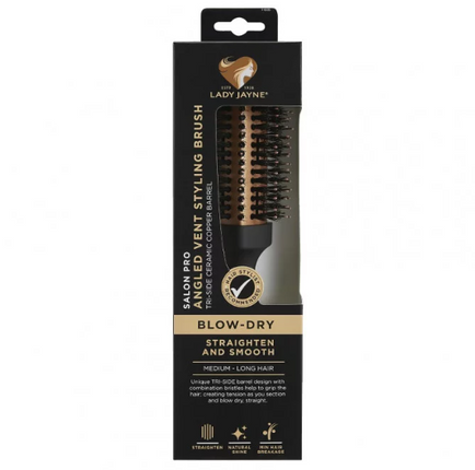 Lady Jayne Salon Pro Angled Vent Styling Brush - OhYouLuckyDuck.com.au