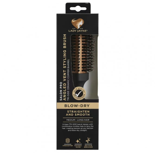 Lady Jayne Salon Pro Angled Vent Styling Brush - OhYouLuckyDuck.com.au