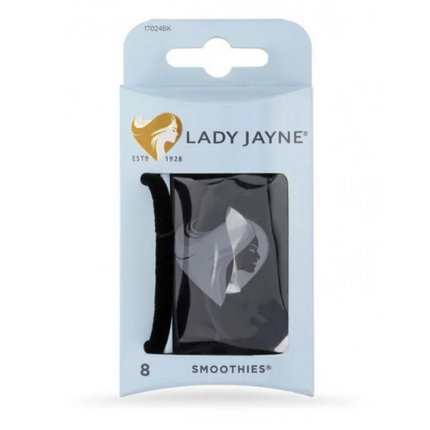 Lady Jayne Smoothies Black Luxury Elastics 8 Pack - OhYouLuckyDuck.com.au