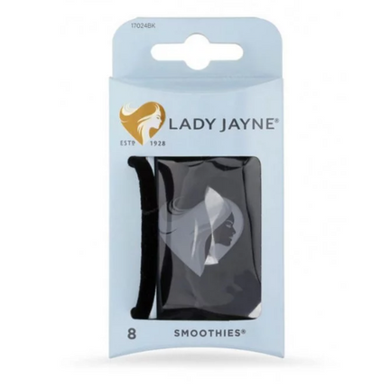 Lady Jayne Smoothies Black Luxury Elastics 8 Pack - OhYouLuckyDuck.com.au