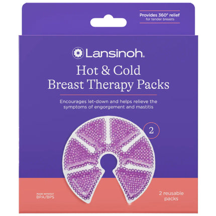 Lansinoh TheraPearl 3-in-1 Hot & Cold Breast Therapy Packs (2 Pack)