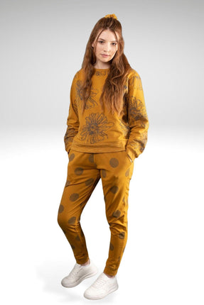 Zoha Online Freda Knit Joggers Mustard