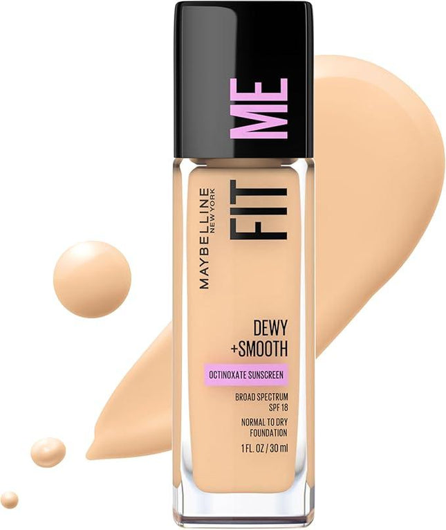 Maybelline New York Fit Me Dewy and Smooth Luminous Foundation - 118 Light Beige 30mL - OhYouLuckyDuck.com.au
