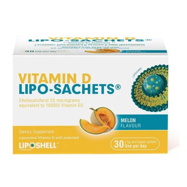 Lipo Sachets Vitamin D Melon 5g 30 Sachets - OhYouLuckyDuck.com.au