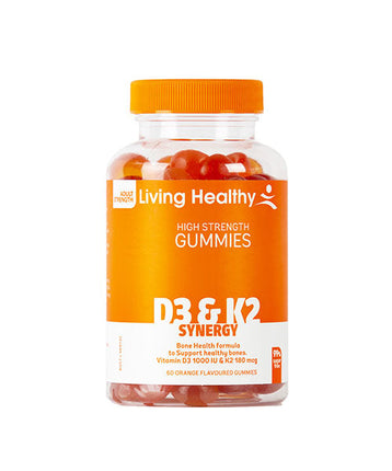 Living Healthy High Strength Gummies D3 And K2 Synergy 60 Count
