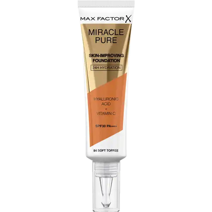 Max Factor Miracle Pure Foundation 84 Soft Toffee - OhYouLuckyDuck.com.au