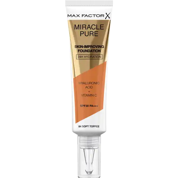 Max Factor Miracle Pure Foundation 84 Soft Toffee - OhYouLuckyDuck.com.au